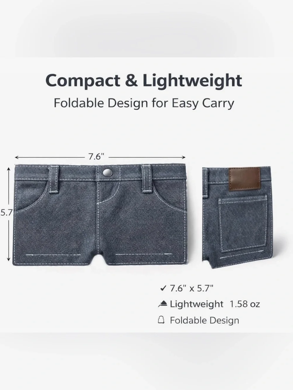 Denim Card wallet ..6 card slots